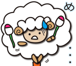 Kawaii Cute Unique&Awesome Sheep Sticker sticker #7130618