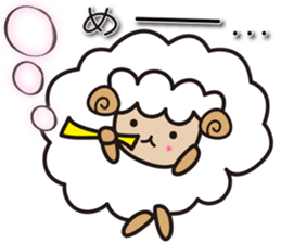 Kawaii Cute Unique&Awesome Sheep Sticker sticker #7130620