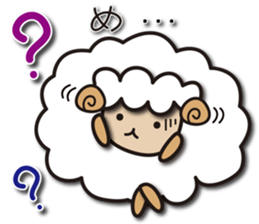 Kawaii Cute Unique&Awesome Sheep Sticker sticker #7130621
