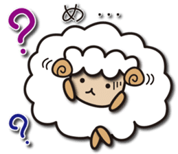 Kawaii Cute Unique&Awesome Sheep Sticker sticker #7130621