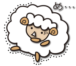 Kawaii Cute Unique&Awesome Sheep Sticker sticker #7130622