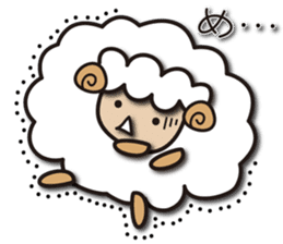 Kawaii Cute Unique&Awesome Sheep Sticker sticker #7130622