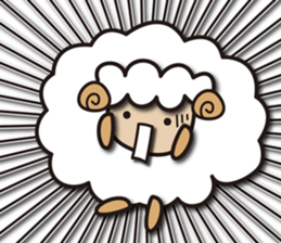 Kawaii Cute Unique&Awesome Sheep Sticker sticker #7130623