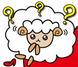 Kawaii Cute Unique&Awesome Sheep Sticker sticker #7130626