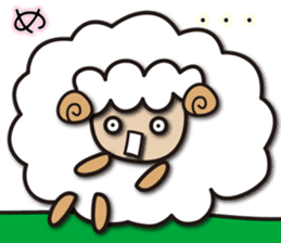 Kawaii Cute Unique&Awesome Sheep Sticker sticker #7130630
