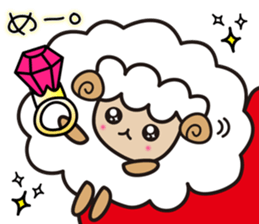 Kawaii Cute Unique&Awesome Sheep Sticker sticker #7130631