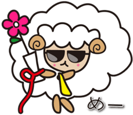Kawaii Cute Unique&Awesome Sheep Sticker sticker #7130636