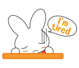Sleepy Bunny (EN) sticker #7130891