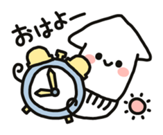 Cute squid's sticker #7131604