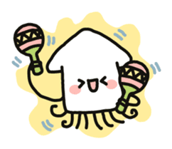 Cute squid's sticker #7131613