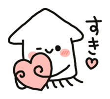 Cute squid's sticker #7131627