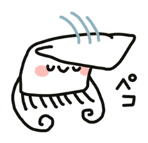 Cute squid's sticker #7131632