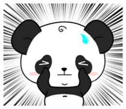 Panda with 40 emotion or pattern sticker #7131780