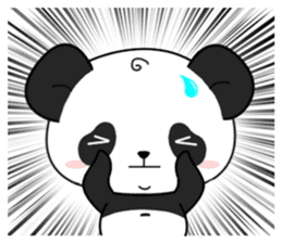 Panda with 40 emotion or pattern sticker #7131780