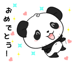 Panda with 40 emotion or pattern sticker #7131796