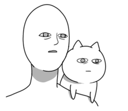 Cat and me. sticker #7132073