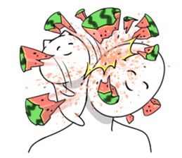 Cat and me. sticker #7132079