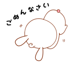 Rabbit with 40 emotion or pattern sticker #7132425