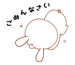 Rabbit with 40 emotion or pattern sticker #7132425