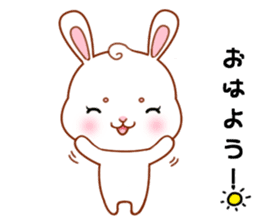Rabbit with 40 emotion or pattern sticker #7132426