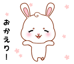 Rabbit with 40 emotion or pattern sticker #7132427