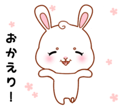 Rabbit with 40 emotion or pattern sticker #7132427