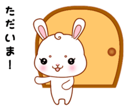 Rabbit with 40 emotion or pattern sticker #7132428