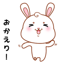 Rabbit with 40 emotion or pattern sticker #7132429
