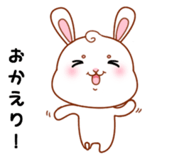 Rabbit with 40 emotion or pattern sticker #7132429