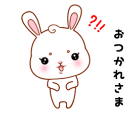 Rabbit with 40 emotion or pattern sticker #7132430