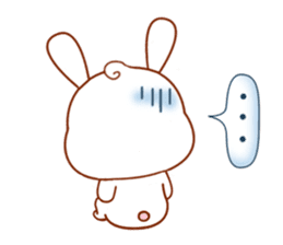 Rabbit with 40 emotion or pattern sticker #7132432