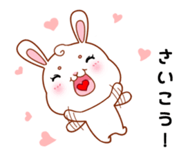 Rabbit with 40 emotion or pattern sticker #7132437