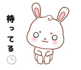 Rabbit with 40 emotion or pattern sticker #7132439