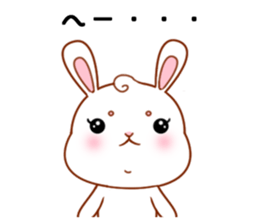 Rabbit with 40 emotion or pattern sticker #7132440