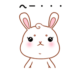 Rabbit with 40 emotion or pattern sticker #7132440
