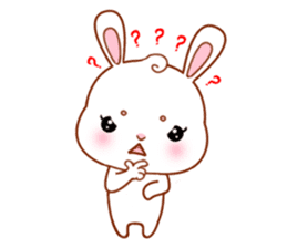 Rabbit with 40 emotion or pattern sticker #7132442