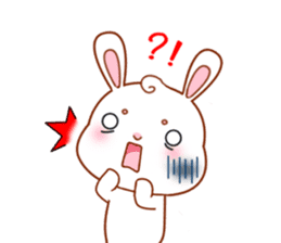 Rabbit with 40 emotion or pattern sticker #7132443