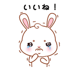 Rabbit with 40 emotion or pattern sticker #7132447