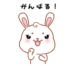 Rabbit with 40 emotion or pattern sticker #7132452