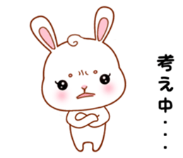 Rabbit with 40 emotion or pattern sticker #7132454