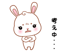Rabbit with 40 emotion or pattern sticker #7132454