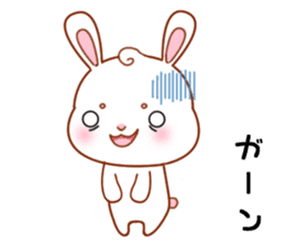 Rabbit with 40 emotion or pattern sticker #7132455