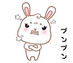 Rabbit with 40 emotion or pattern sticker #7132462