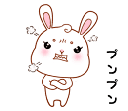 Rabbit with 40 emotion or pattern sticker #7132462