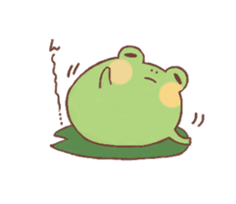 Motivated chick and Lackadaisical frog sticker #7132644