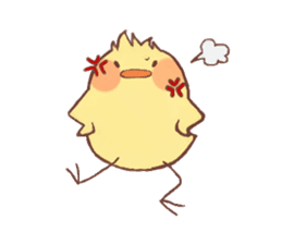 Motivated chick and Lackadaisical frog sticker #7132659