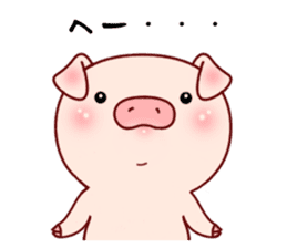 Pig with 40 emotion or pattern sticker #7133000