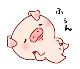 Pig with 40 emotion or pattern sticker #7133001