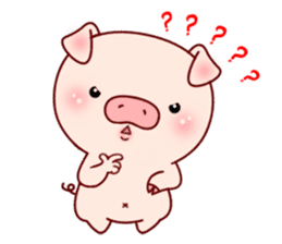 Pig with 40 emotion or pattern sticker #7133002