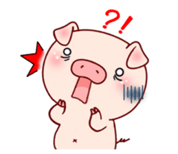 Pig with 40 emotion or pattern sticker #7133003